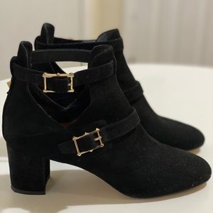 Valentino rockstud suede boots